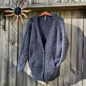 Free People blue-grey Cardigan🍂🍁